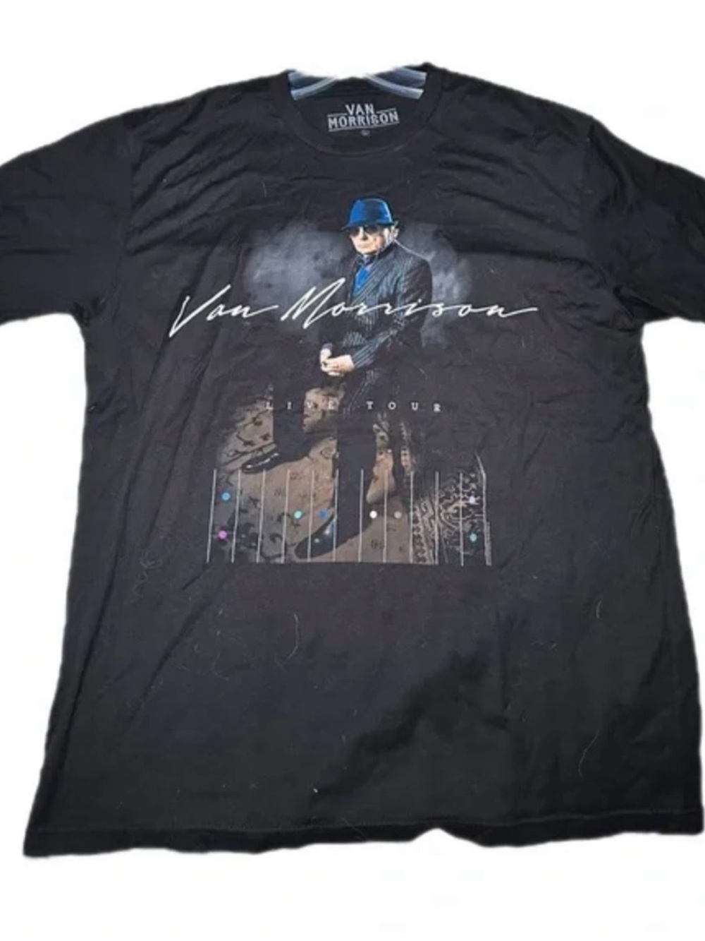 Black Graphic Short Sleeve Tour Tee